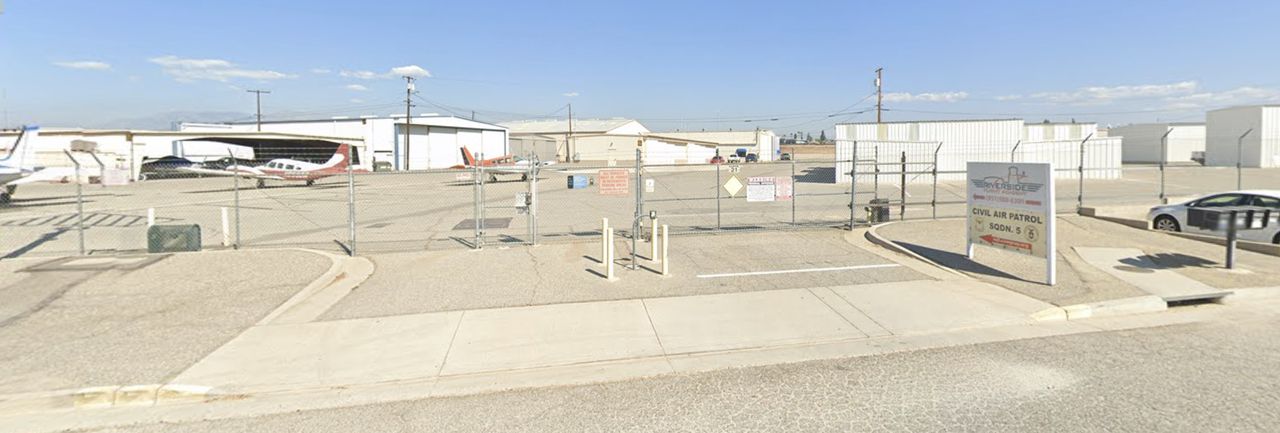 Gate to the RPFC G Hangars off Gemende Dr